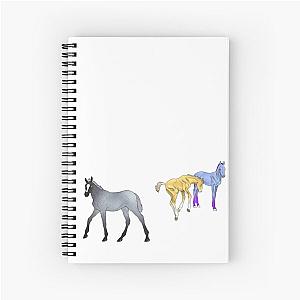 Three Foal Spiral Notebook