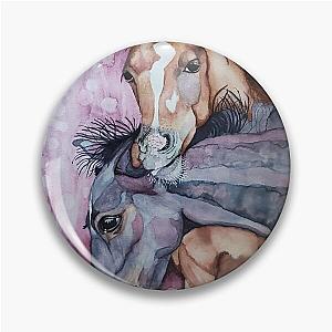 Playful Foals' Pin