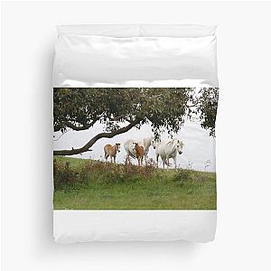 Mares and Foals Duvet Cover