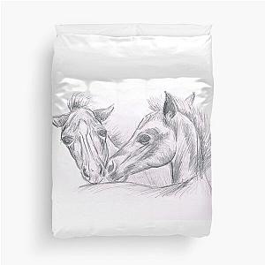 Foals Sketch Duvet Cover