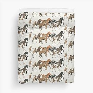 Frolicking Foal Wrap Duvet Cover