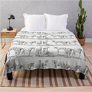 Six Foal Throw Blanket