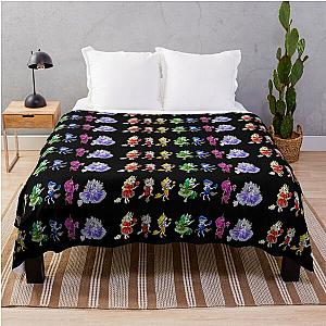Rainbow Unicorn Foals Throw Blanket