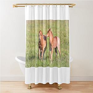 Foals Playing 1058 Shower Curtain