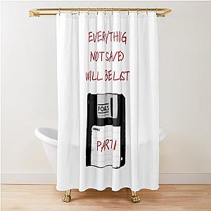 Foals Everything Not Saved Shower Curtain