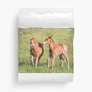 Foals Playing 01058 Duvet Cover