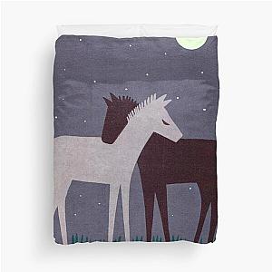 Vintage Foals Duvet Cover