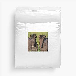 Two Foals - Two Rascals  Duvet Cover