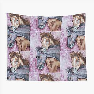 Playful Foals Tapestry