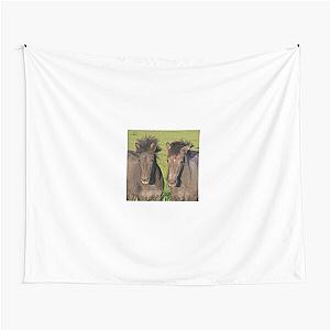 Two Foals - Two Rascals  Tapestry