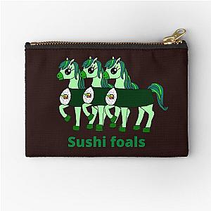 Sushi Foals Zipper Pouch