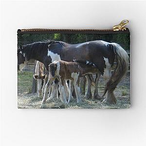 Mares and their foals. Zipper Pouch