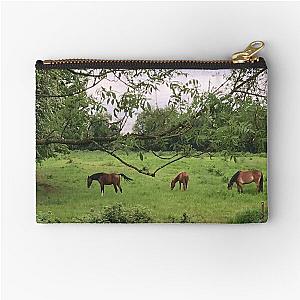 Foraging Foals Zipper Pouch