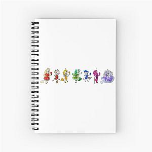 Rainbow Dapper Unicorn Foals Spiral Notebook