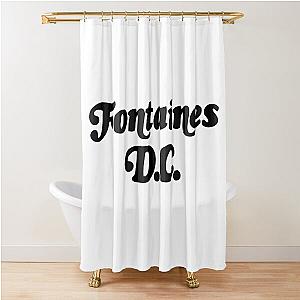 Fontaines DC Merch Fontaines Logo Shower Curtain
