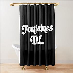 Fontaines DC Merch Fontaines Logo Shower Curtain