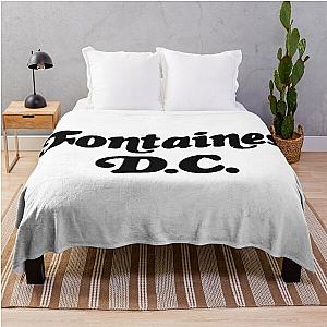 Fontaines DC Merch Fontaines Logo Throw Blanket