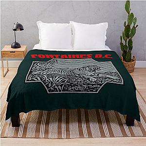 Fontaines DC Fan Art Tribute Design Throw Blanket