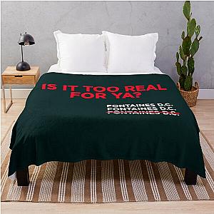 Fontaines Dc Irish Post Punk For Ya Throw Blanket