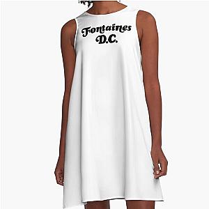 Fontaines DC Merch Fontaines Logo Aline Dress