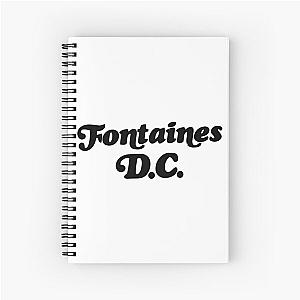 Fontaines DC Merch Fontaines Logo Spiral Notebook
