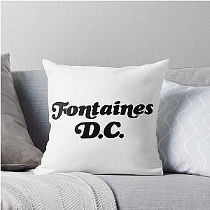 Fontaines DC Merch Fontaines Logo Throw Pillow
