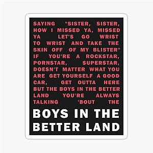Boys in the Better Land, Fontaines D.C. Sticker