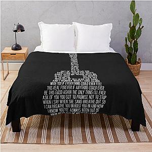 Foo Fighters Blanket - Everlong Song Lyric on Guitar by Foo Fighters Throw Blanket RB2405