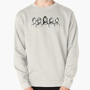 Foo Fighters Sweatshirts - DRAWING FIGHTERS PEN Pullover Sweatshirt RB2405