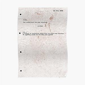 Foo Fighters Posters - Everlong Typewritten Note Poster RB2405