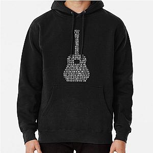 Foo Fighters Hoodies - Everlong Song Lyric on Guitar by Foo Fighters Pullover Hoodie RB2405