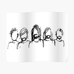 Foo Fighters Posters - Five People Poster RB2405