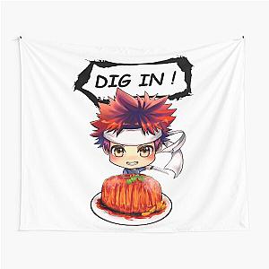 Food Wars - Chibi Soma with Gotcha Pork Tapestry