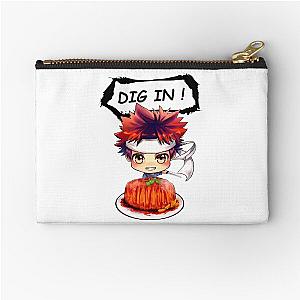 Food Wars - Chibi Soma with Gotcha Pork Zipper Pouch