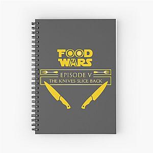 Food Wars Episode V: The Knives Slice Back Spiral Notebook