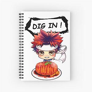 Food Wars - Chibi Soma with Gotcha Pork Spiral Notebook