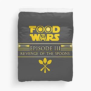 Food Wars Episode III: Revenge of the Spoons Duvet Cover