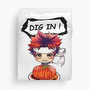 Food Wars - Chibi Soma with Gotcha Pork Duvet Cover