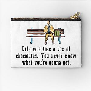 Forrest Gump Life was like a box of chocolates. You never know what you get. Zipper Pouch