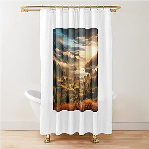 Scenic Velocity: Forza Horizon Bliss Shower Curtain