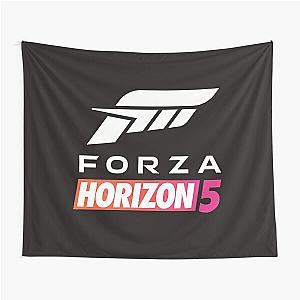 Forza Horizon 5 Logo White True 4K Premium Tapestry