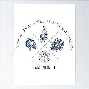 Wing Blue Poster
