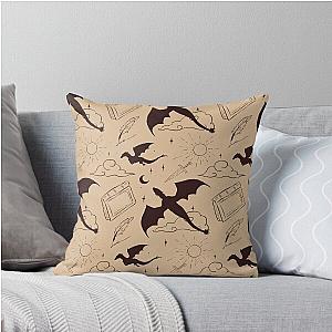 Fourth Wing Tairn Dragon Throw Pillow