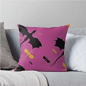 Fourth Deep Pink Dragon Throw Pillow