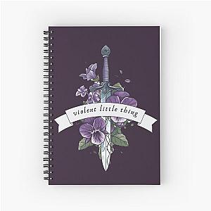 Violent Little Thing Fourth Wing Iron Flame Xaden Violet Spiral Notebook