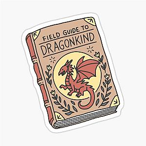 Fourth Wing dragon field guide to dragonkind sticker