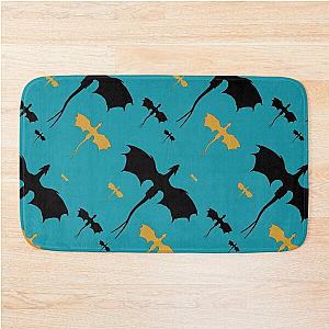 Fourth Teal Dragon Bath Mat