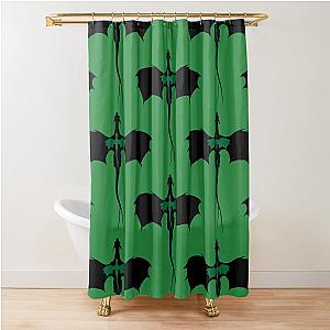 Fourth Green Dragon Shower Curtain
