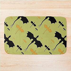 Fourth Olive Green Dragon Bath Mat