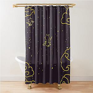 Fourth Black Shower Curtain